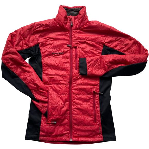 Mammut Guye Polartech Alpha Red and Black Jacket Size Small - Picture 1 of 10